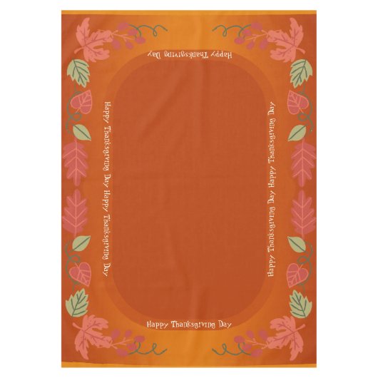 Nappe Automne Maple Feuille Bon thanksgiving (Devant)