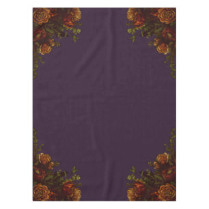 Nappe Automne Violet Rustique Orange Mariage Élégant g