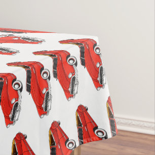 Nappe Automobile classique rouge 1948
