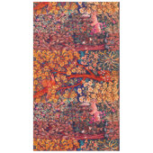 Nappe AUTUMN FOREST ANIMALS Haricots, faisan, Floral rou (Devant)