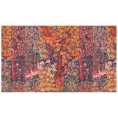 Nappe AUTUMN FOREST ANIMALS Haricots, faisan, Floral rou (Devant (Horizontal))