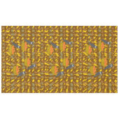 Nappe Autumn Owl Pumpkin Pattern Tablecloth Harvest	 (Devant (Horizontal))