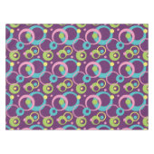 Nappe aux Cercles Violets Funky (Devant (Horizontal))