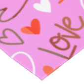Nappe aux cœurs d'amour griffonnés (Angle)