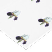 Nappe aux iris violets et blancs (Angle)
