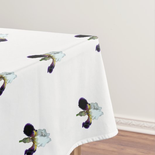 Nappe aux iris violets et blancs (In Situ)