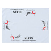 Nappe avec votre logo et texte (Devant (Horizontal))