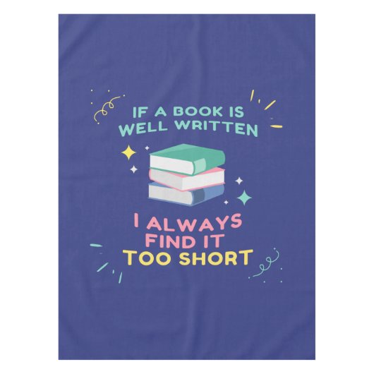 Nappe Avid Reader I - Citation Jane Austen (Devant)