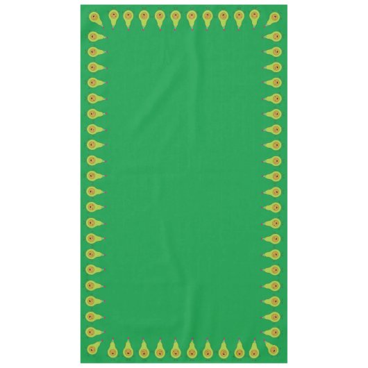 Nappe Avocado mignonne première table d'anniversaire (Devant)