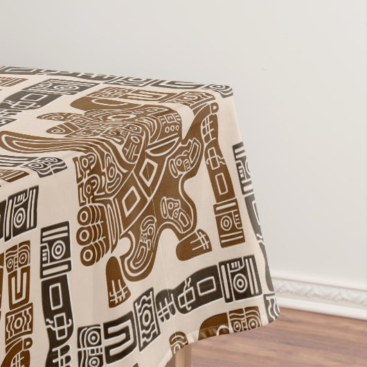 Nappe Aztec Eagle Guerrier Tribal Art antique (In Situ)