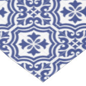 Nappe Azulejo Espagnol Traditionnel Bleu et Blanc (Angle)