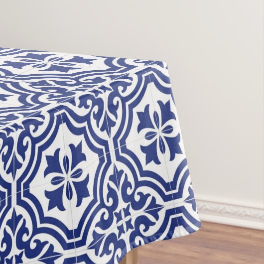 Nappe Azulejo Espagnol Traditionnel Bleu et Blanc (In Situ)