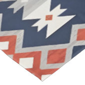 Nappe Azure Navy and Terracotta Geometric Tribal (Angle)