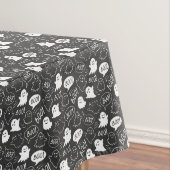 Nappe B&W Cute Doodle Halloween Motif (In Situ)