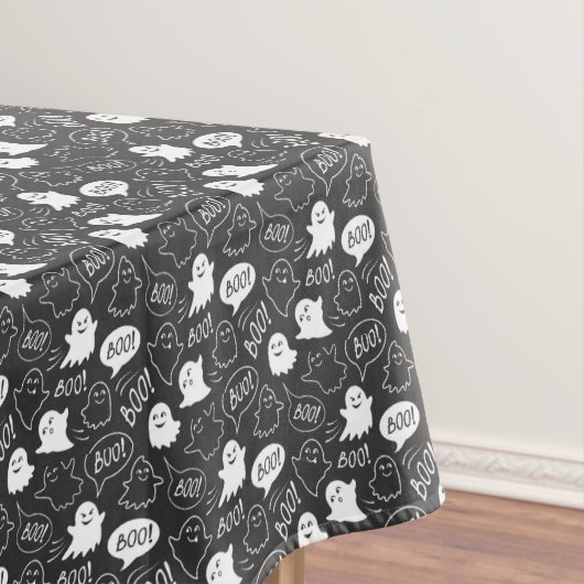 Nappe B&W Cute Doodle Halloween Motif (In Situ)