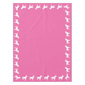 Nappe Baby shower Chiot de laboratoire rose SIlhouette (Devant)