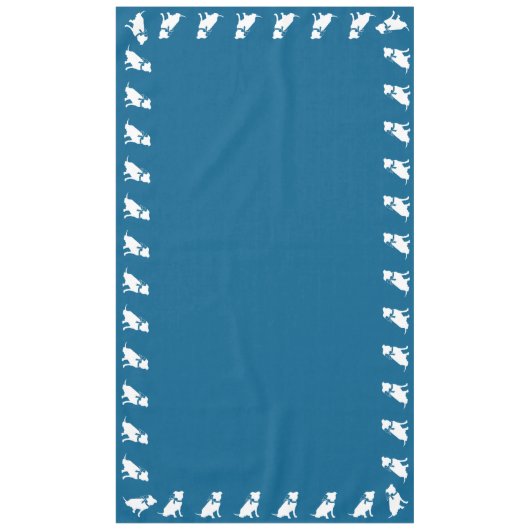 Nappe Baby shower de chien taureau Pit (Devant)