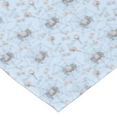 Nappe Baby shower d'Halloween araignées et Webs bleu (Angle)