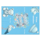 Nappe Baby shower garçons (Devant (Horizontal))