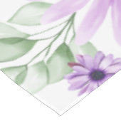 Nappe Baby shower personnalisé de fleurs d'aquarelle vio (Angle)