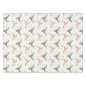 Nappe Baby shower Pois de baleine rose gris (Devant (Horizontal))