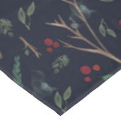 Nappe Baies botaniques simples Motif de Noël (Angle)