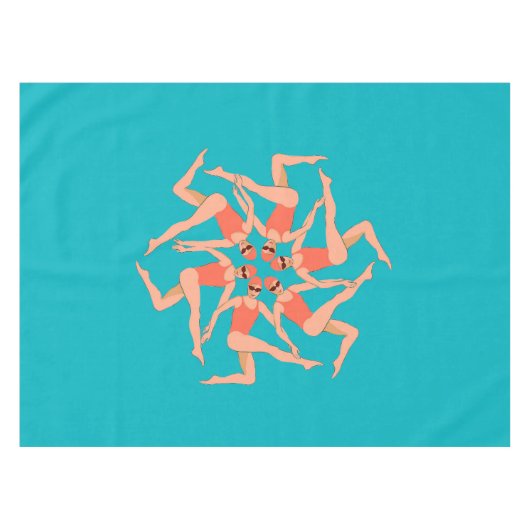 Nappe Baigneurs - Chorégraphie de natation synchronisée (Devant (Horizontal))