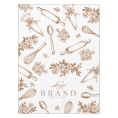 Nappe Baking Utensils Bakery Logo Market Booth Sign (Devant)