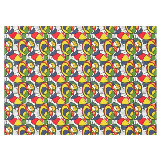 Nappe Bal de plage rouge jaune bleu vert (Devant (Horizontal))