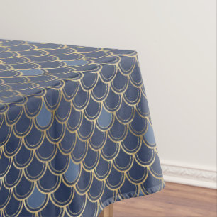 Nappe Balances de sirènes bleues de la marine moderne en