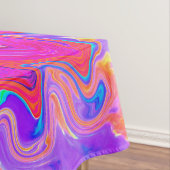 Nappe Balayage Abstrait rétro violet et orange (In Situ)