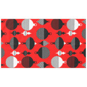 Nappe Balle Décorative De Noël Rouge Et Noir (Devant (Horizontal))