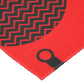 Nappe Balle Décorative De Noël Rouge Et Noir (Angle)