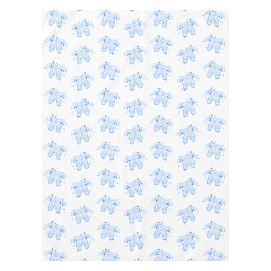 Nappe Ballet bleu Anniversaire Pointe Chaussures (Devant)