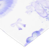 Nappe Ballet violet Anniversaire Tutu & Pointe Chaussure (Angle)