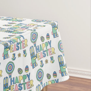 Nappe Ballon de Pâques Lapin Joyeux – Motif Mignon