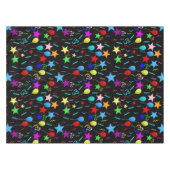 Nappe Ballons de fête colorés et étoiles (Devant (Horizontal))