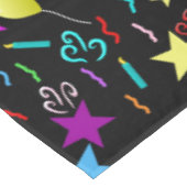 Nappe Ballons de fête colorés et étoiles (Angle)