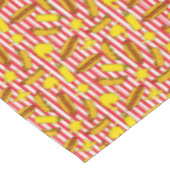 Nappe Ballpark de baseball rayé Chiens chauds Motif de m (Angle)