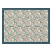 Nappe Balnéaire Coquillages Mer étoiles vert pastel ivoi (Devant (Horizontal))