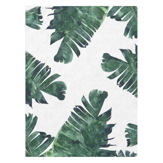 Nappe Banane Feuille aquarelle Palm botanique tropical (Devant)