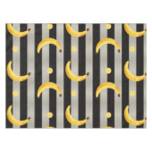 Nappe Banane Rayures Noir & Blanc Modernes (Devant (Horizontal))