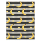 Nappe Banane Rayures Noir & Blanc Modernes (Devant)