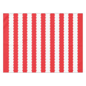 Nappe Bande blanche et rouge (Devant (Horizontal))