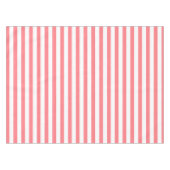 Nappe Bande de corail rose et blanc (Devant (Horizontal))