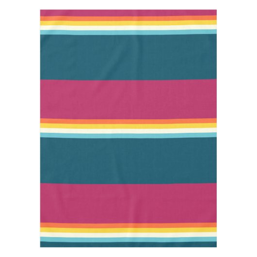 Nappe Bande des tons rose et bleu (Devant)