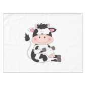 Nappe Bande dessinée mignonne de vache (Devant (Horizontal))