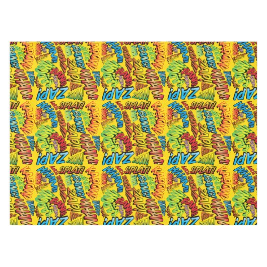 Nappe Bande dessinée Pop Art Sounds (Devant (Horizontal))