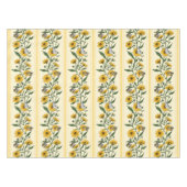 Nappe Bande florale Sunroot sur blanc cassé (Devant (Horizontal))