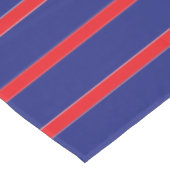Nappe Bande rouge et blanche sur bleu marine (Angle)